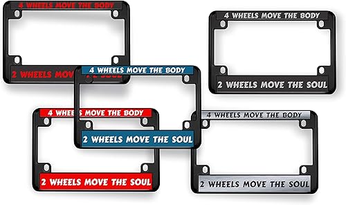 Vista 17 de Marco de matrícula personalizado de metal negro (Zinc) grabado con láser, tamaño estándar con diseño de texto personalizado, texto acero/negro