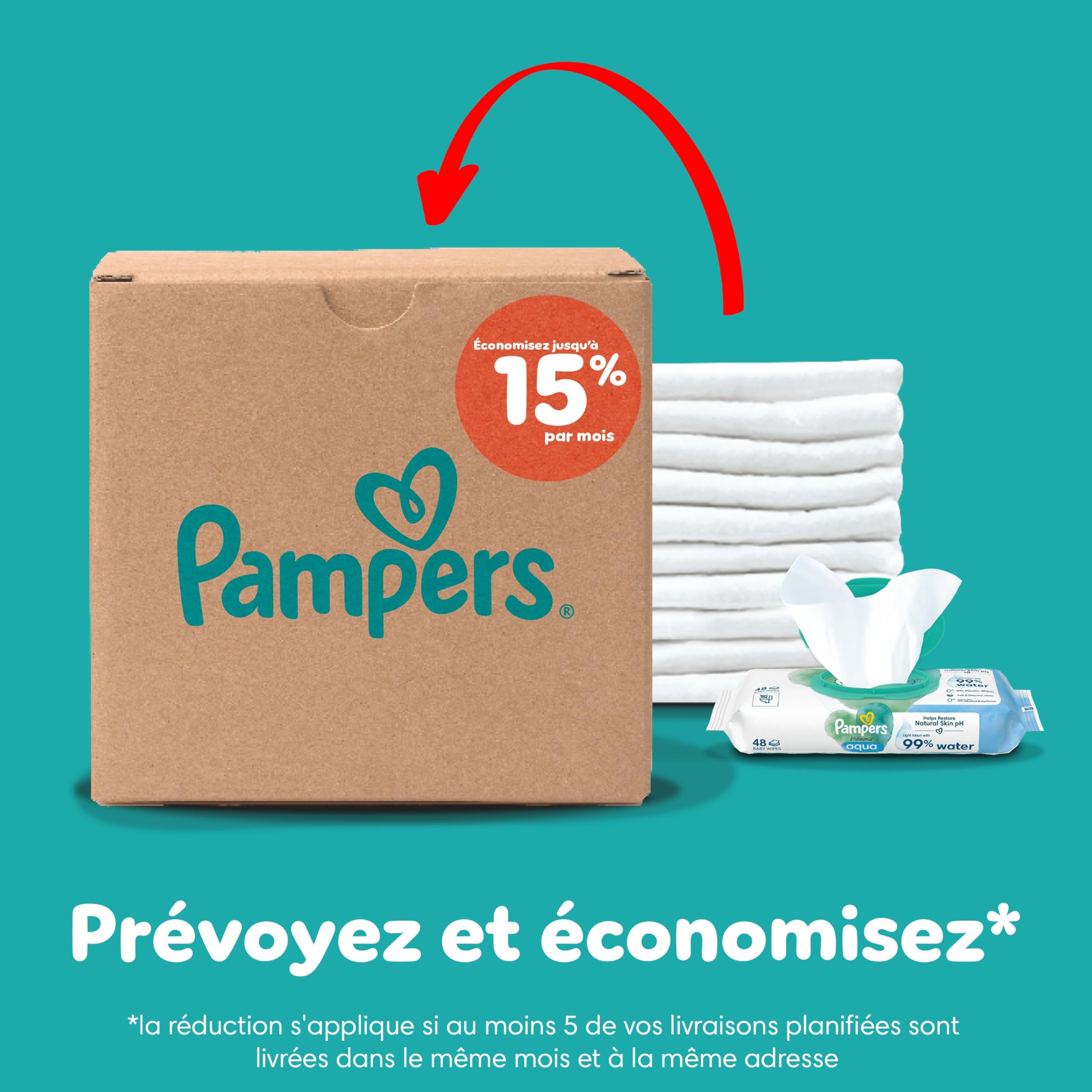 Pampers Baby-Dry Pants Taille 4, 94 Couches-Culottes, 9kg-15kg, Protection 360° contre les fuites jour et nuit