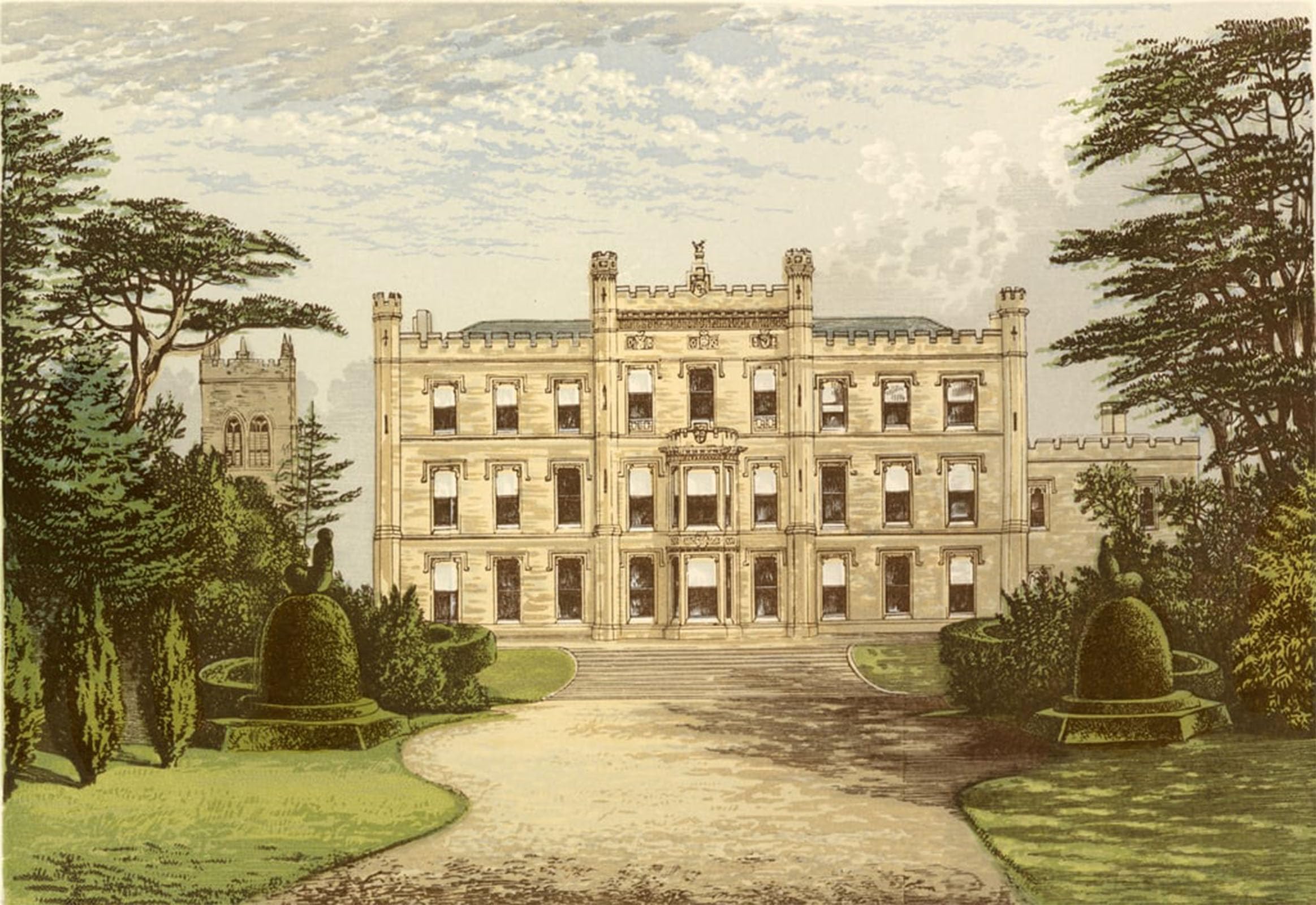 Tableau Toile Château d'Elvaston Alexander Lydon Idée Cadeau Déco Murale