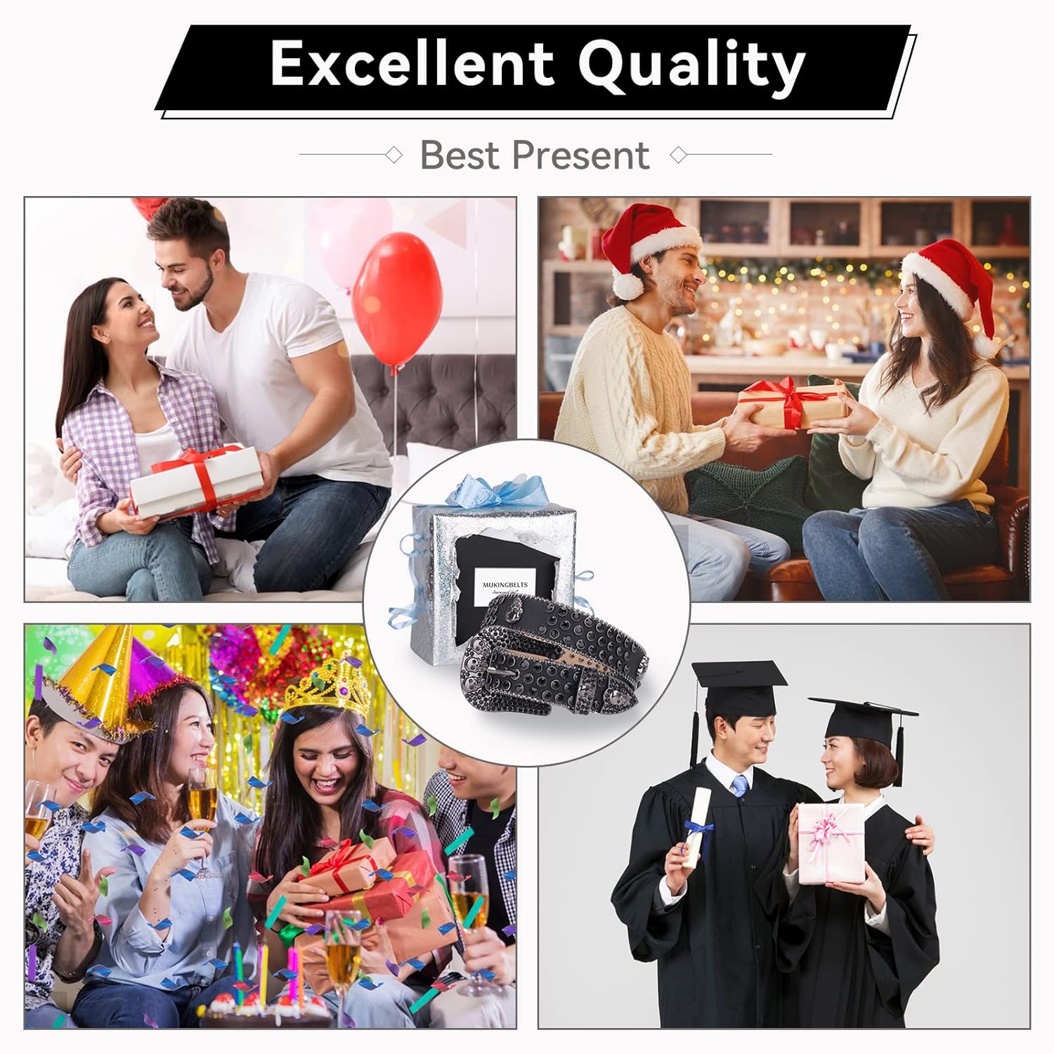 Men Women Rhinestone Belt Western Luxury Strap Studded Skull Diamond Belt Fashion Cowboy Cowgirl Bling Belts - Image 6