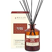 Helan Babbà al Rhum – Profumatore per Ambienti, Profumo Ambiente con Bastoncini per Diffusori con Pera, Vaniglia, Melassa e Cannella Idee Regalo Deodorante e Profumatori Ambiente 500 ml, Made in Italy