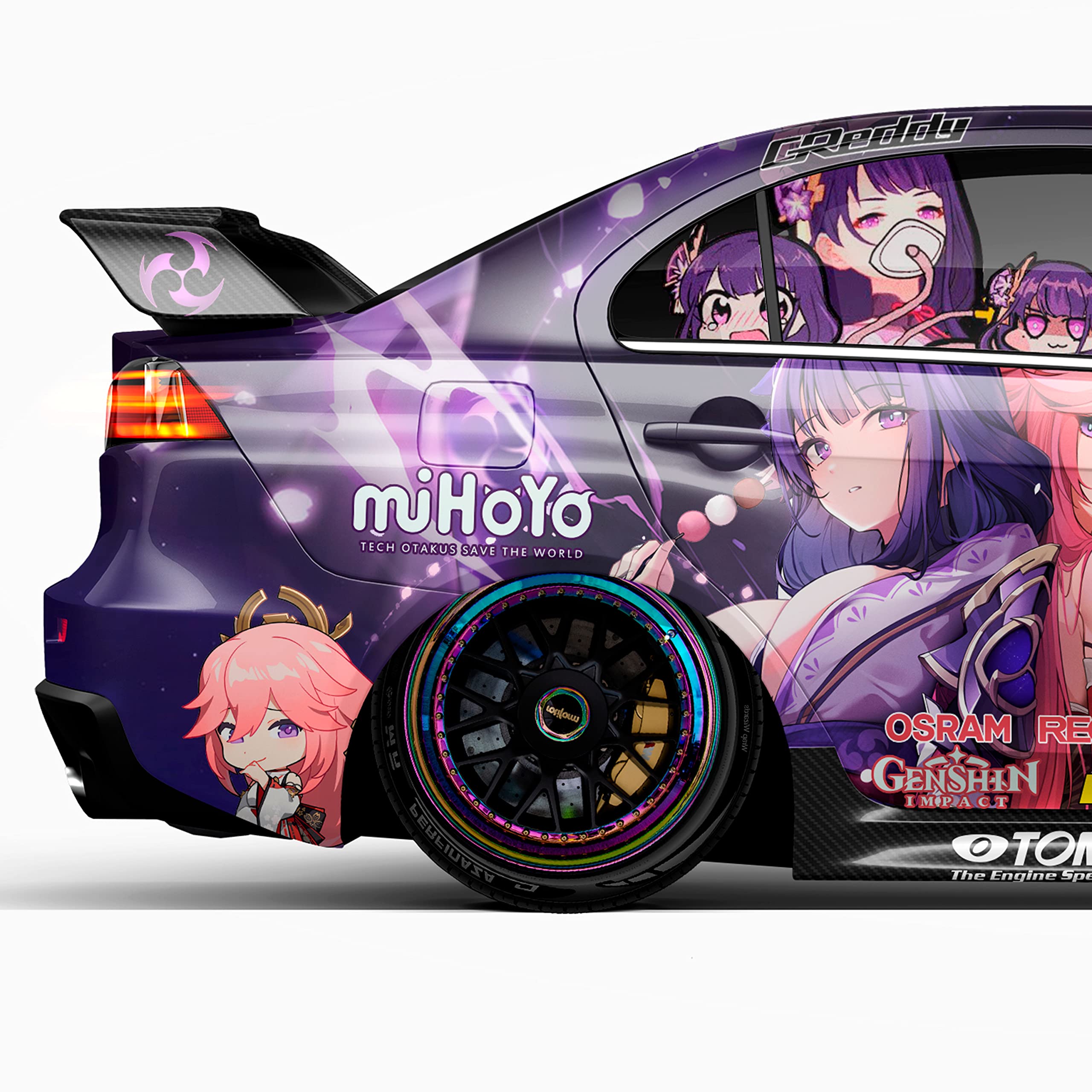 Amazon.co.jp: 雷電将軍八重美子 アニメ カーラップ ITASHA