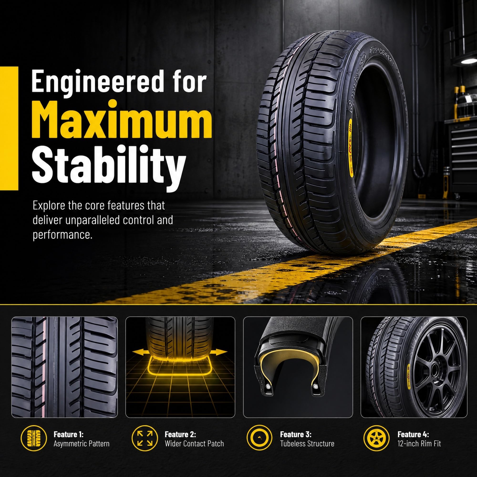 Pneu 125/65-12 51J 4PR