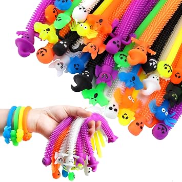 48 Pcs Halloween Stretchy Strings Fidget Toys, Colorful Stretchy Fidget Toy