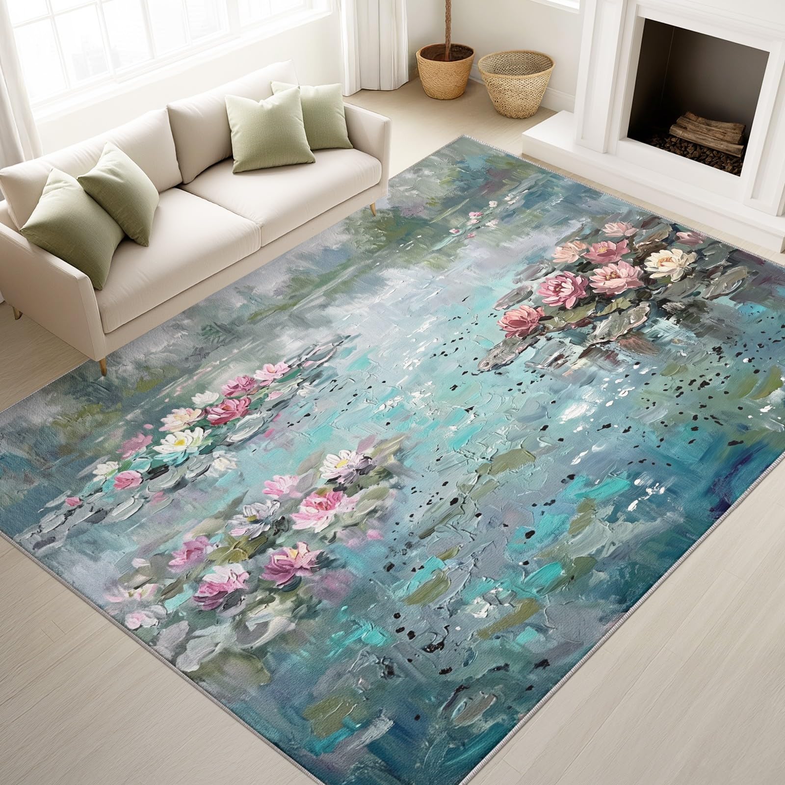 Generisch Wohnzimmer Teppich 140 x 200 cm Natürlich Warm Tier Hund, Teenager Junge Mädchen Zimmer rutschfeste Flanell Teppiche, Teppich Kurzflor Extra Weich Pflegeleicht