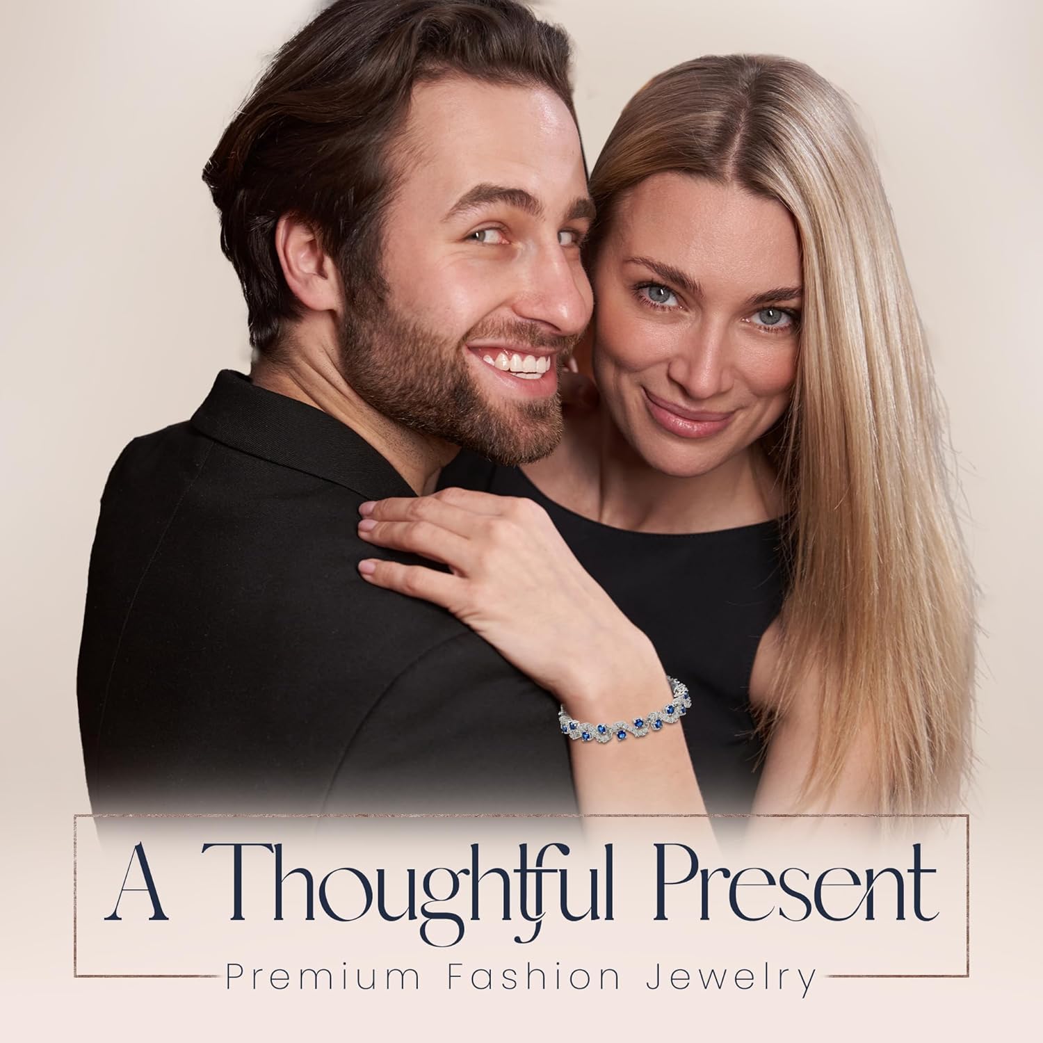 Crystalline Azuria 18K White Gold Plated Tennis Bracelets Cubic Zirconia Crystals in Jewelry Box for Women - Image 7