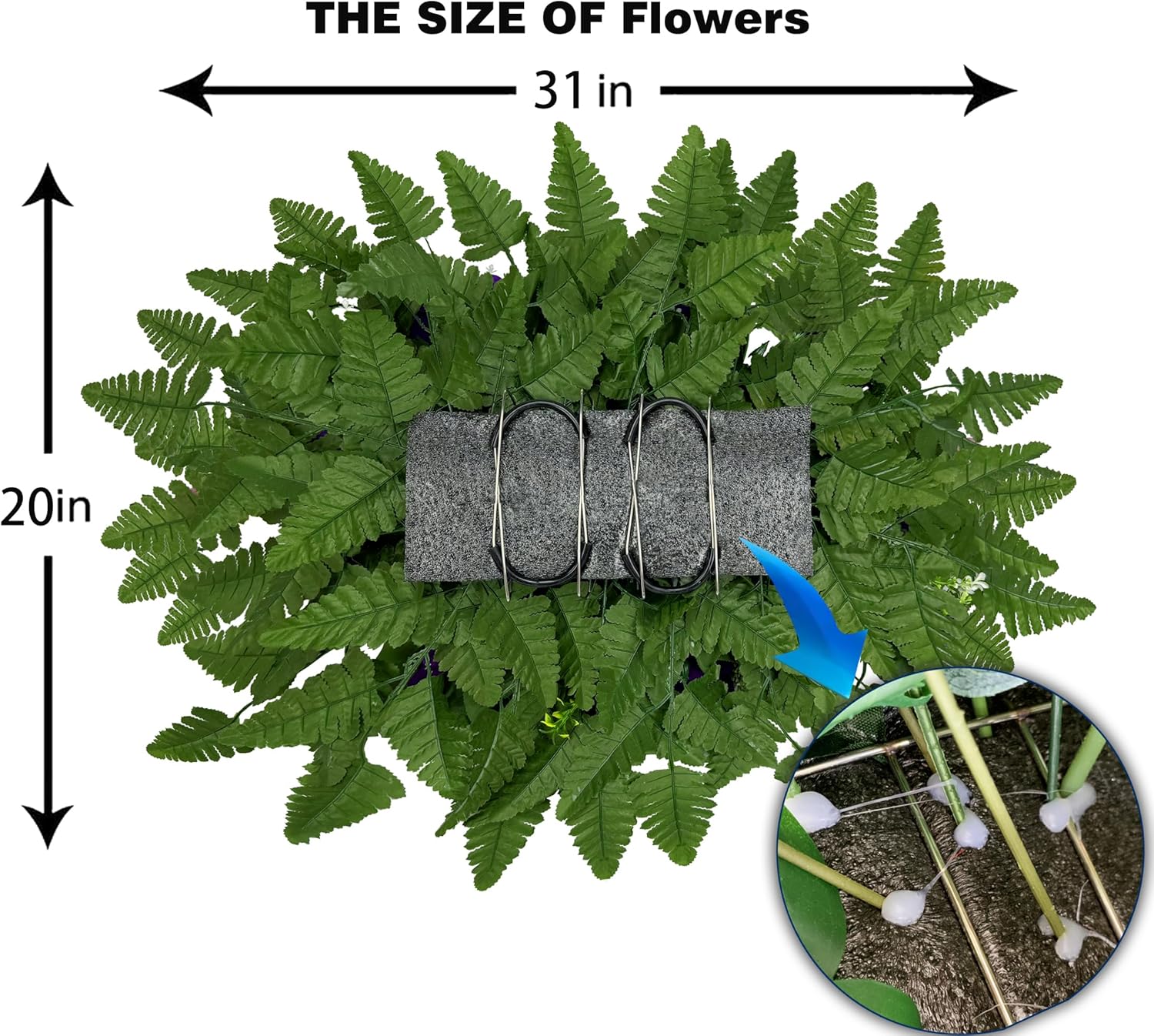 Artificial Cemetery Flower Bouquet with Grave Vase and Headstone Flower Saddle for Tombstone Decoration-Tulips in Bloom Pink Ranunculus,Easy Fit and Colorfast - Image 4