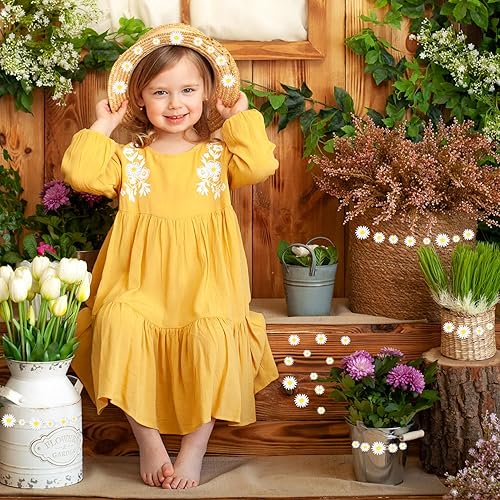 Miniatura 7 de CCOZN - 80 piezas de flores de resina con parte trasera plana con caja de almacenamiento, pequeñas cuentas de margaritas para manualidades,