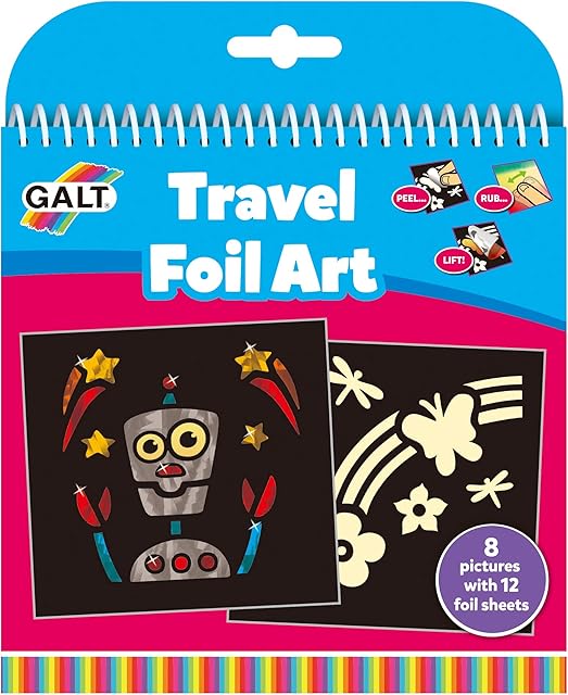 Galt Toys, Travel Foil Art, Scratch Foil Art for Children, Ages 6 Years Plus