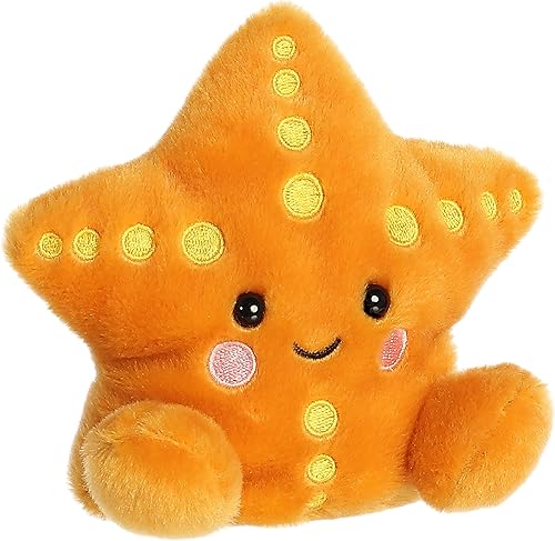 Miniatura 2 de Aurora® Adorable Palm Pals™ Treasure Starfish™ Animal de peluche, diversión de bolsillo, juego sobre la marcha, naranja, 5 pulgadas