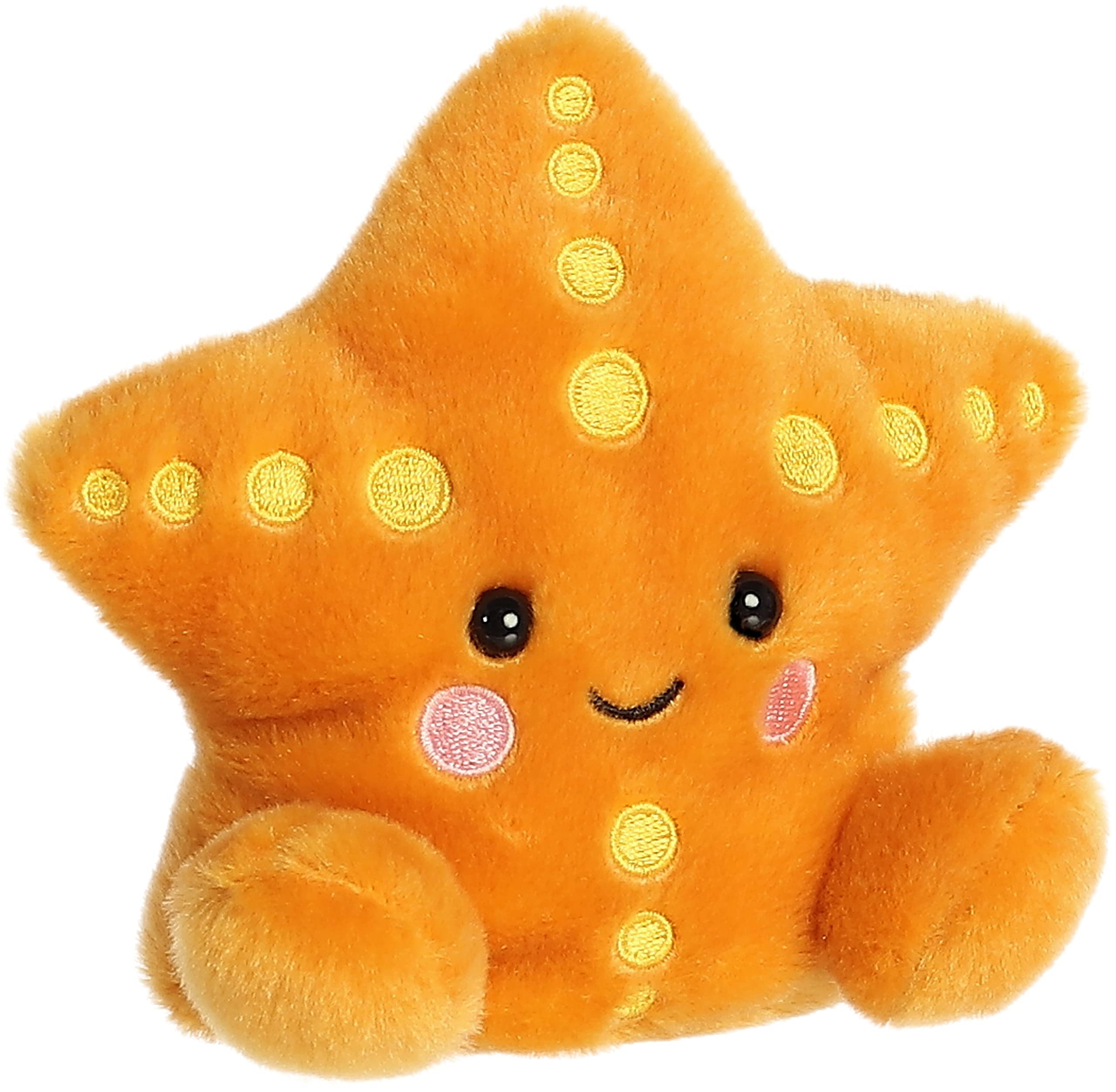 Aurora Adorable Palm Pals Treasure Starfish Stuffed Animal - Pocket-Sized Fun - On-The-Go Play - Orange 5 Inches - Image 2