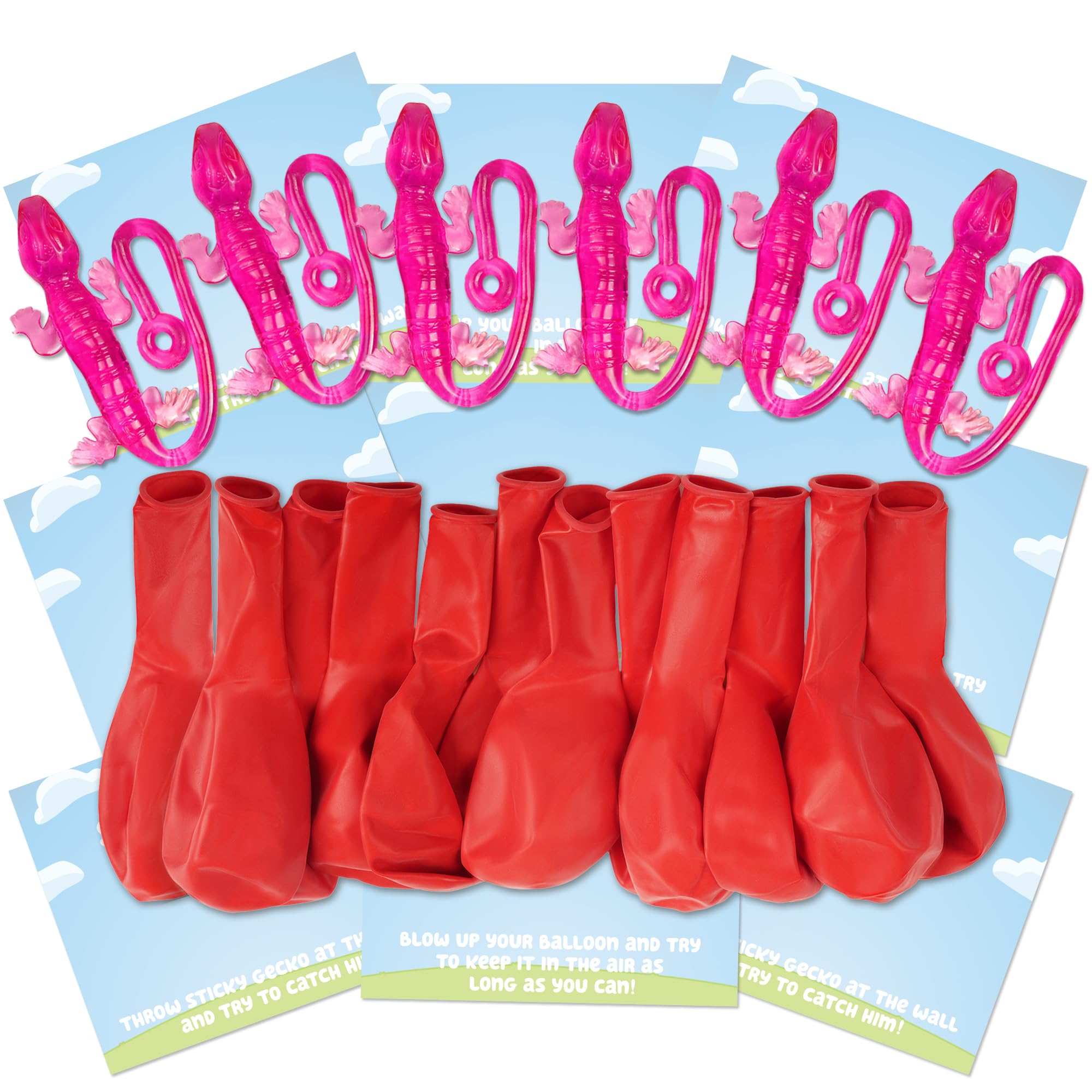 36 Pcs Party Favors, Sticky Gecko, Keep Uping Balloon Party Favors for Blue Paw Dog Birthday Party Favors Decorations for Girls, Family Party Games