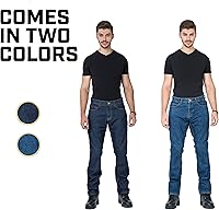Vista 8 de WICKED STOCK Pantalones de motociclismo para hombre con protección CE LEVEL2 - Azul oscuro