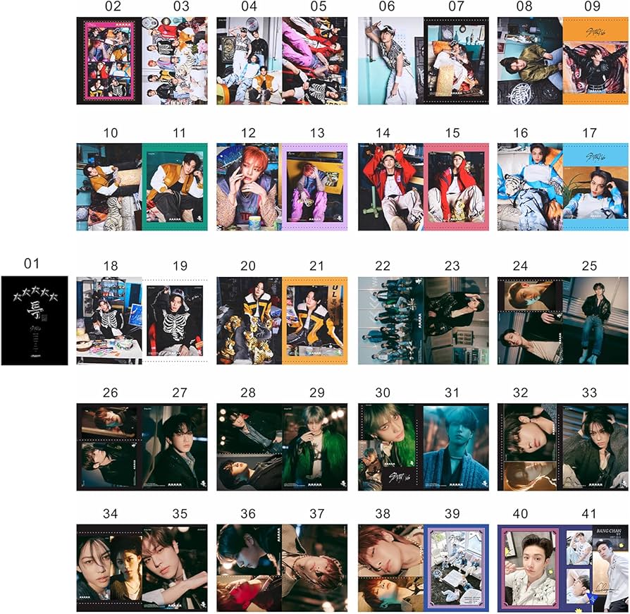 Amazon.com: KPOPBP Stray Kids 40 Sheets Photo book Photocard