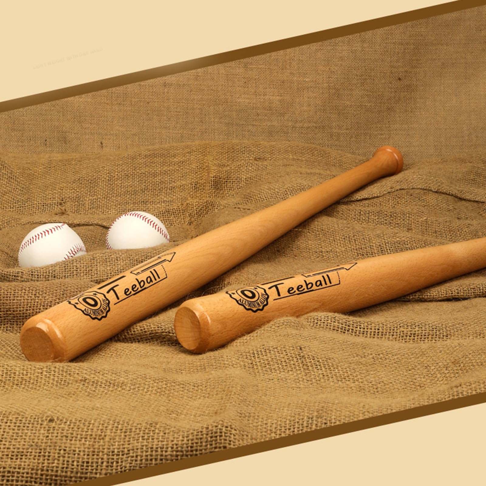 Mazza da Baseball in Legno Duro per Professionisti - Bastone per Allenamento e Competizione con Accessori Professionali
