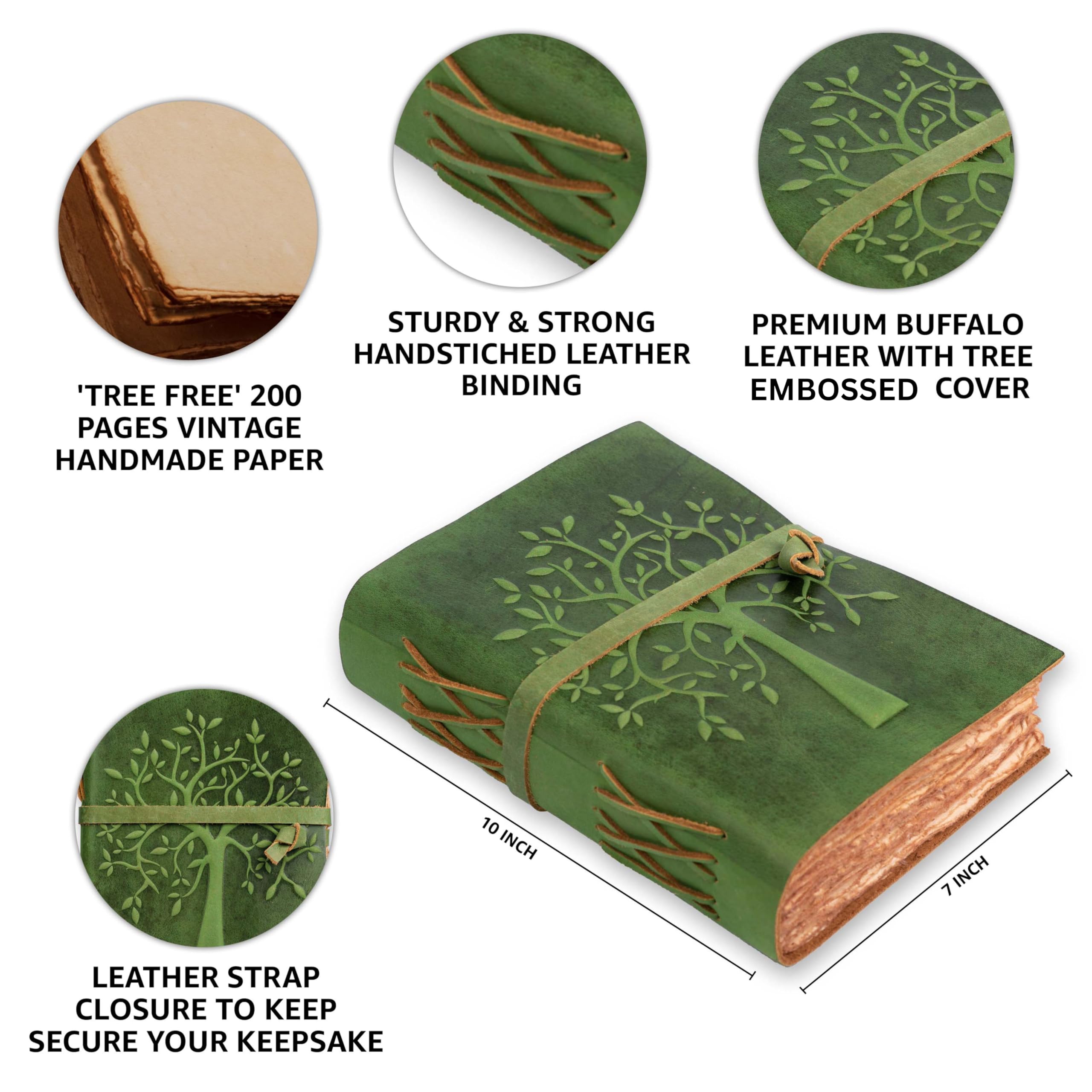 LEATHER VILLAGE Tree of Lifeジャーナルノートブック 41xvFP5Z39L.jpg