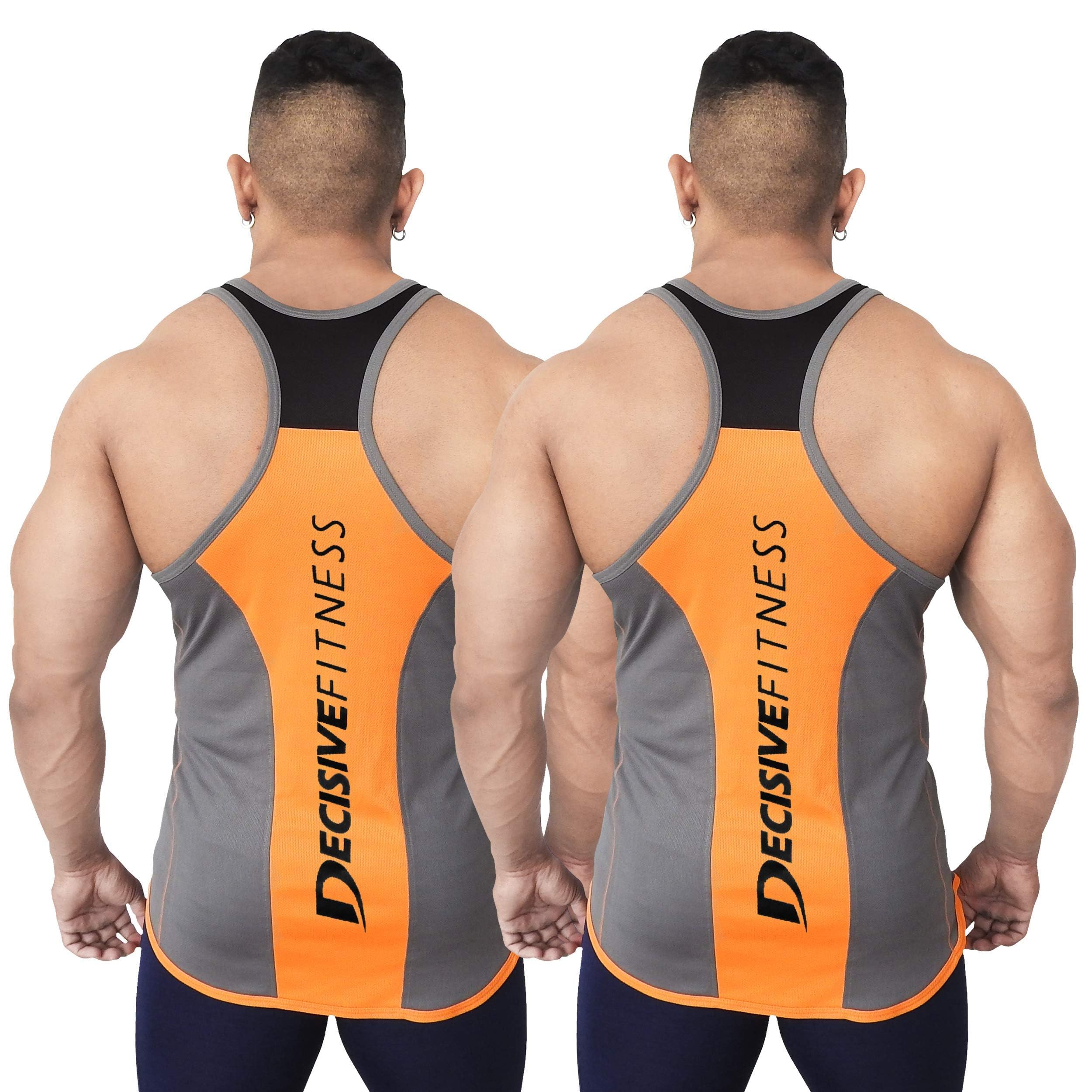 L · 2 Pack (Grey-Orange, Grey-Orange)