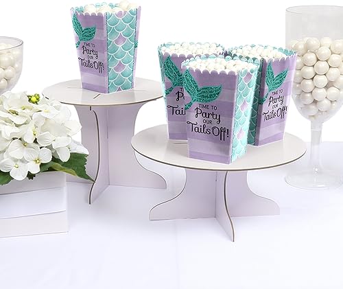 Miniatura 2 de Big Dot of Happiness Let's Be Mermaids - Cajas de palomitas de maíz para baby shower o fiesta de cumpleaños, juego de 12