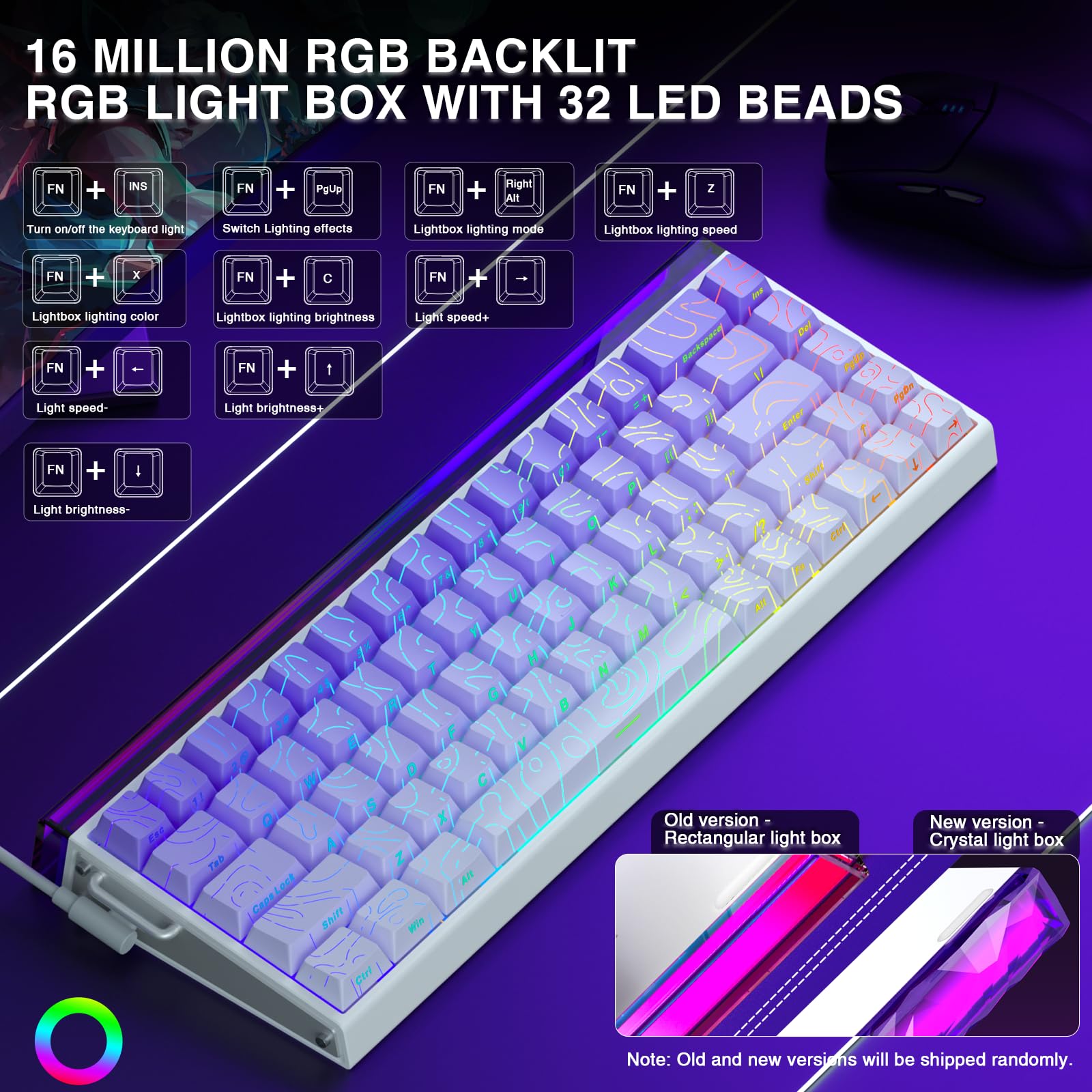Amazon | AULA Hero 68 HE 60% ゲーミングキーボード 有線、ホール効果