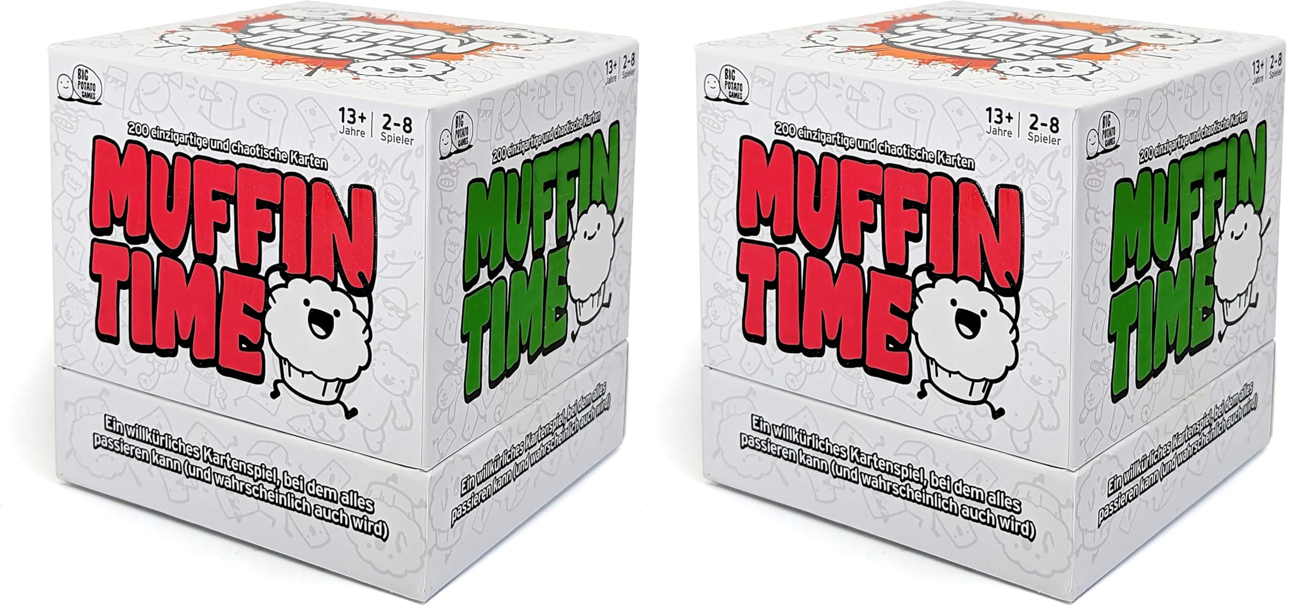 Big Potato Muffin Time: EIN verrücktes Kartenspiel für Erwachsene und Kinder (Packung mit 2)