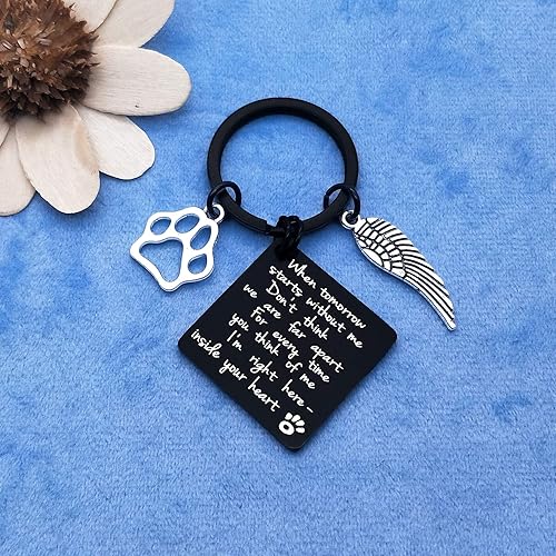 Miniatura 5 de Llavero con texto en inglés "Loss of Pet Memorial", regalo conmemorativo para mascotas, regalo de condolencias para perros y gatos, regalo de