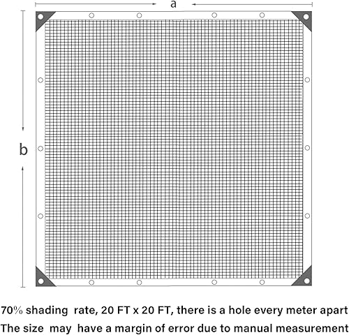 Miniatura 186 de winemana - Toldo para sombra del 90%, cubierta de sombra para perrera, resistente y duradera, lona de malla con ojales, para patio, plantas