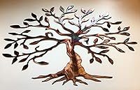 Vista 3 de Arte de pared de metal con olivo versión más amplia