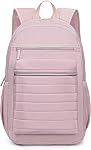 KEOFID Anti-Thief Sac à dos de voyage pour hommes et femmes, Sac à Dos pour femmes, sac à dos mode, sac casual pour le collège (rose pâle)