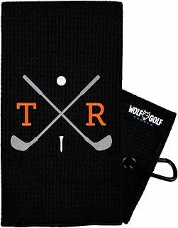 Wolf Golf Towels | Personalized Golf Towel | Golf Accessories | Golf Cart Accessories