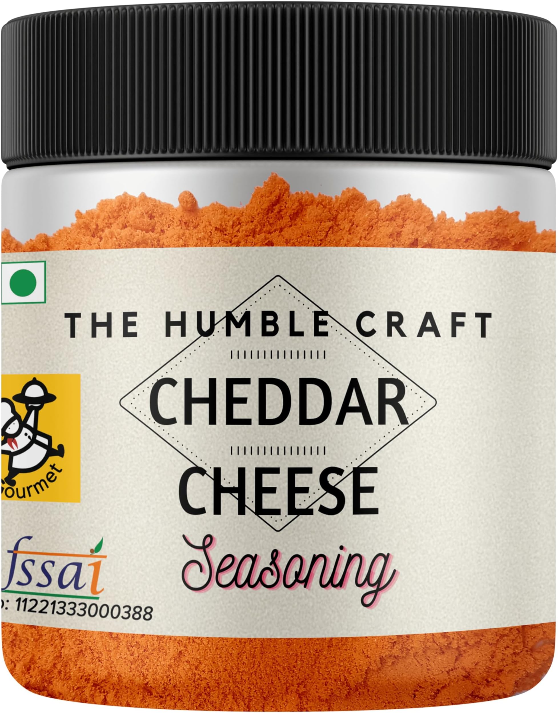 The Humble Craft Cheddar Cheese Seasoning Powder - Cheese Powder for Popcorn, Pasta, Spread, Dip & Marinade - 100gms