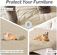 Vista 56 de hyha Manta impermeable para perros, funda suave para cama de perro, mantas para mascotas, funda impermeable para sofá y sillón para perros lavable