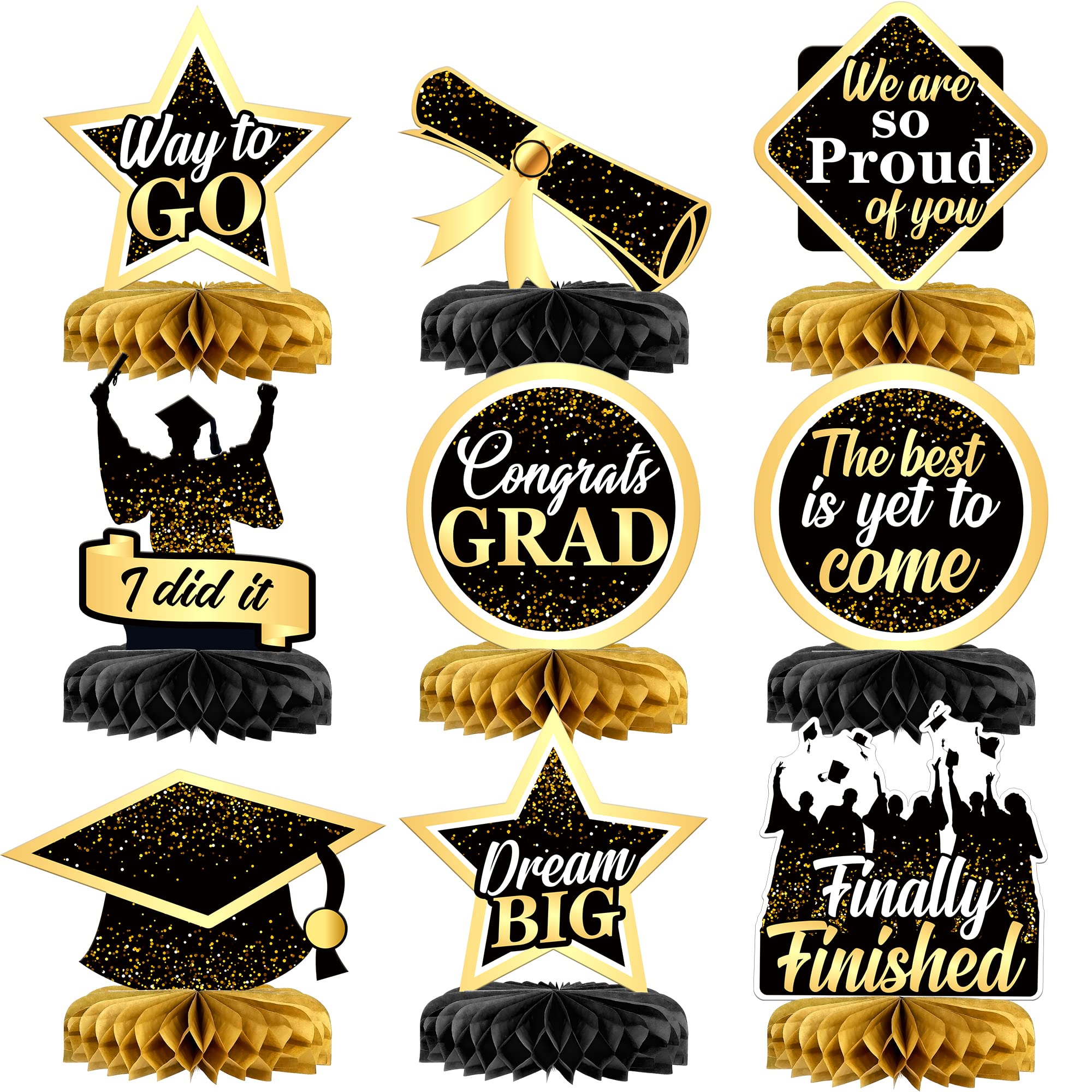 Buy 9 Pieces, Graduation Centerpieces Congrats Grad