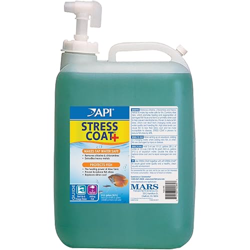 API STRESS COAT Aquarium Water Conditioner 5-Gallon Bottle