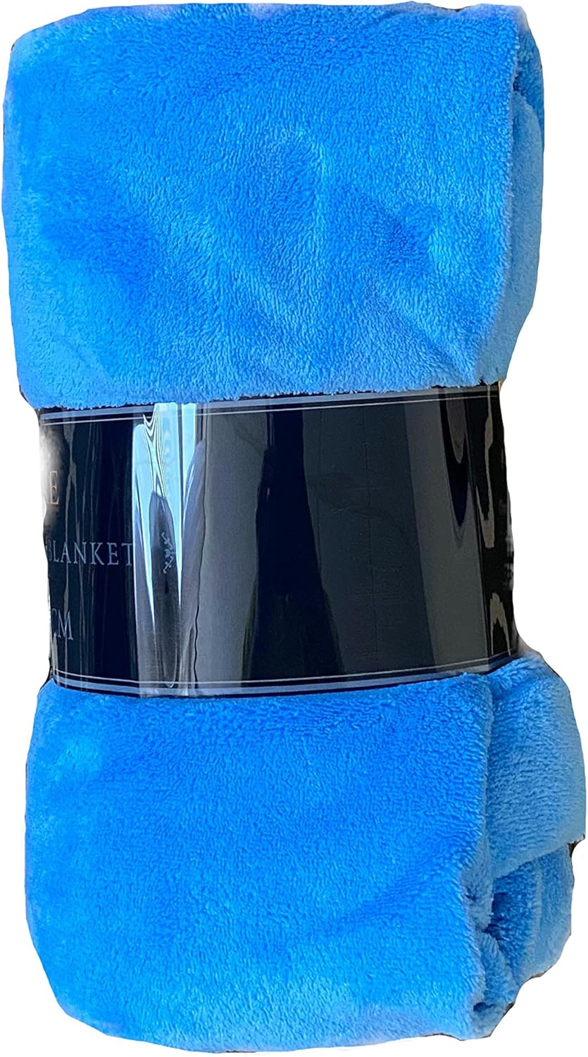 Beautiful Light Soft Throw Blanket - 15 Solid Colors - All Bed Sizes (Throw (50 x 60), Rust Orange) : Home & Kitchen