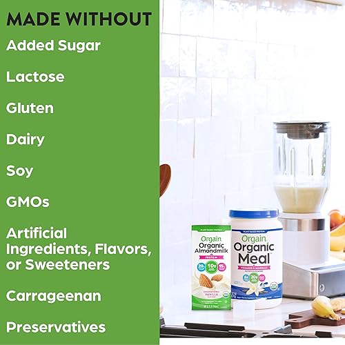 Miniatura 5 de Leche orgánica proteica de avena Orgain, 2 sabores, 32 onzas, 6 unidades