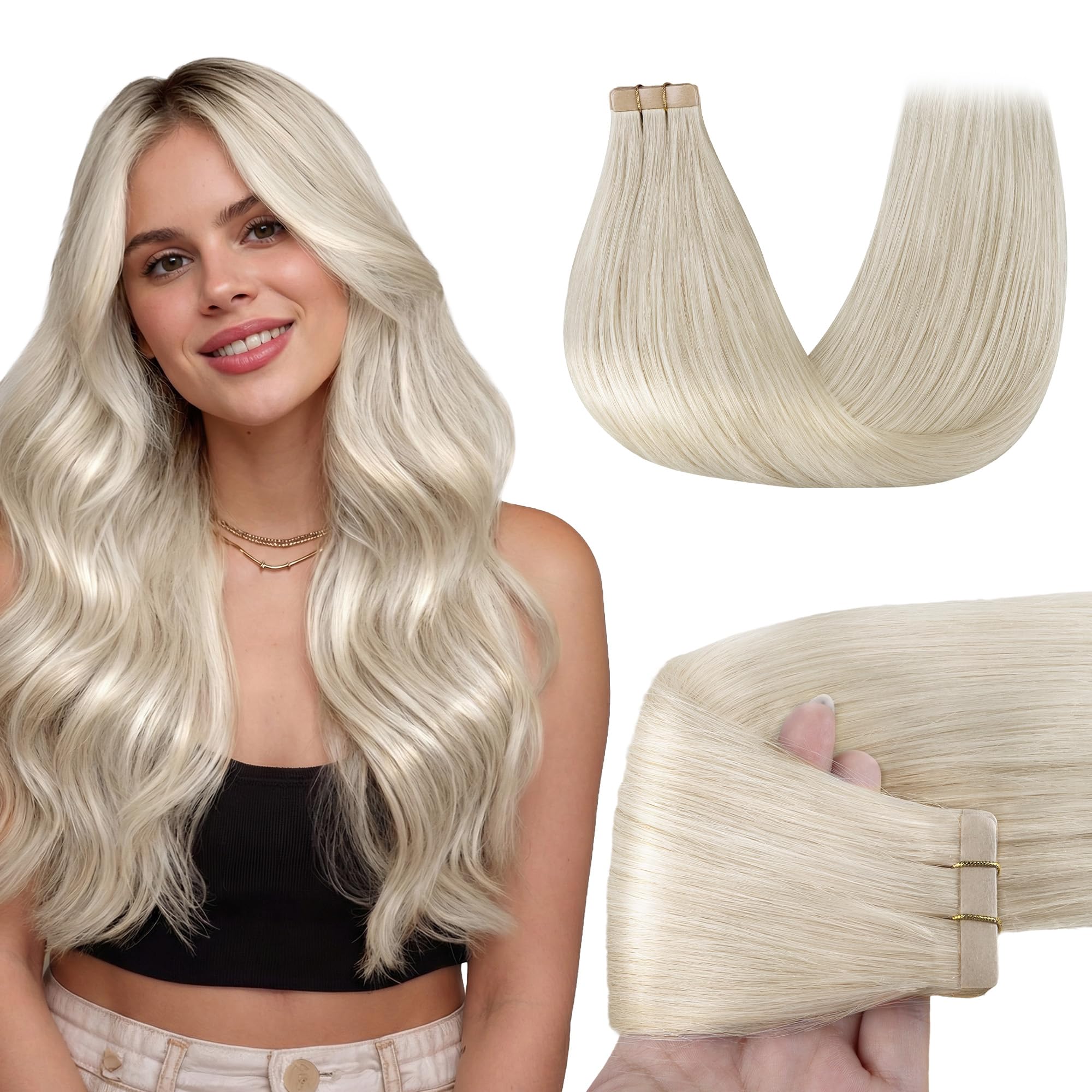 GOO GOO Tape in Extensions Echthaar, Tape Extensions Echthaar