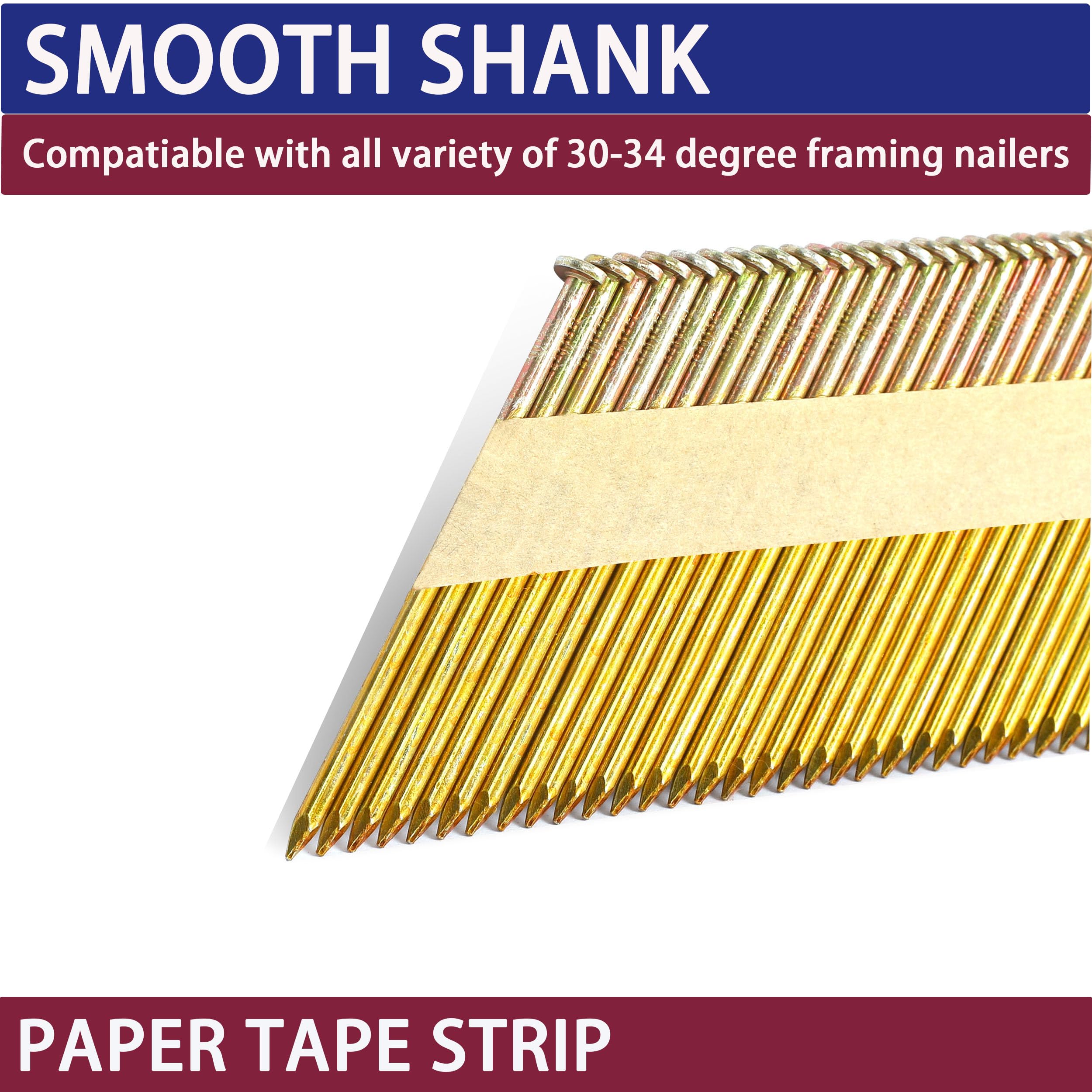 HW HAMWOO Framing Nails - 1200 Count -4