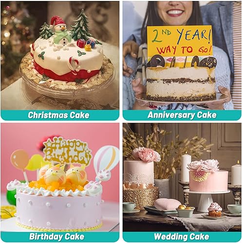 Miniatura 5 de TeamFar Molde para pasteles de 6/8/9 pulgadas, molde redondo de acero inoxidable para lasaña de brownie de pastel, no tóxico y resistente, pared de