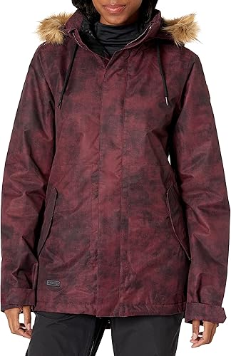 Volcom Fawn - Chaqueta con capucha para mujer con aislamiento para snowboard y esquí, Violeta (Violet Ice)