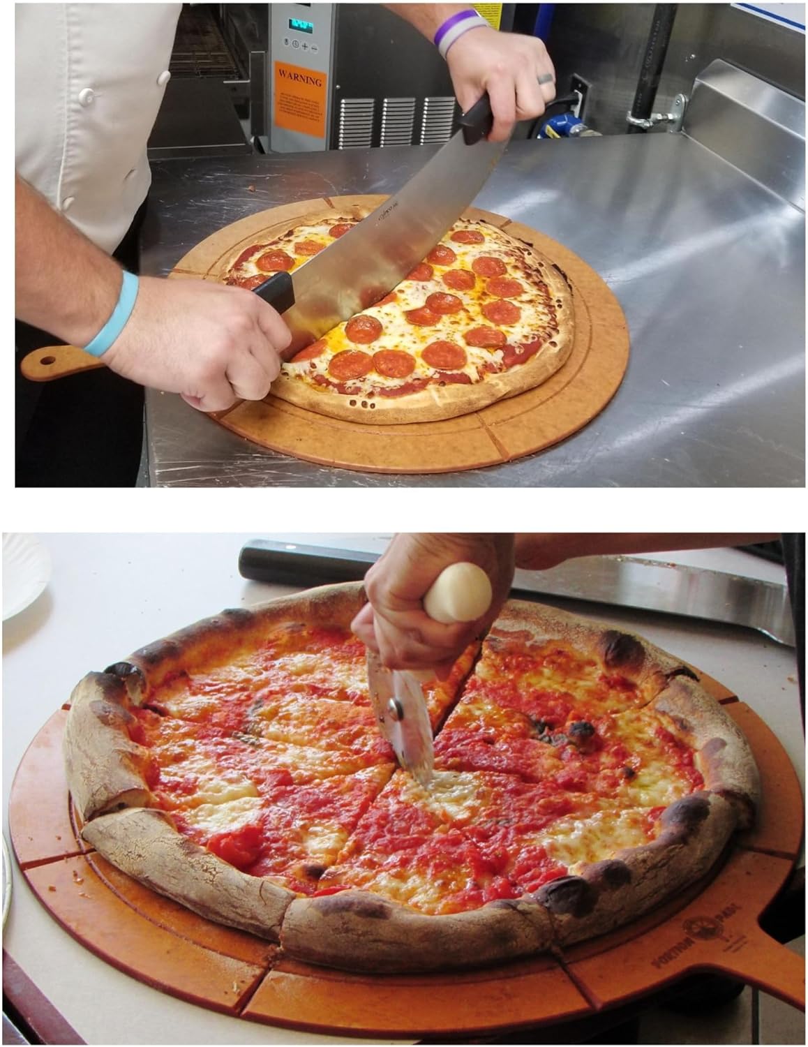 Portion PadL Single-Side Equal Slice Guide - 19” Diameter PadL for 16” Pizza, 6-Slice Portions - Pizza Cutting Board - 1/4” Thick NSF Composite - Ensures Accuracy, Consistency & Reduces Waste - USA