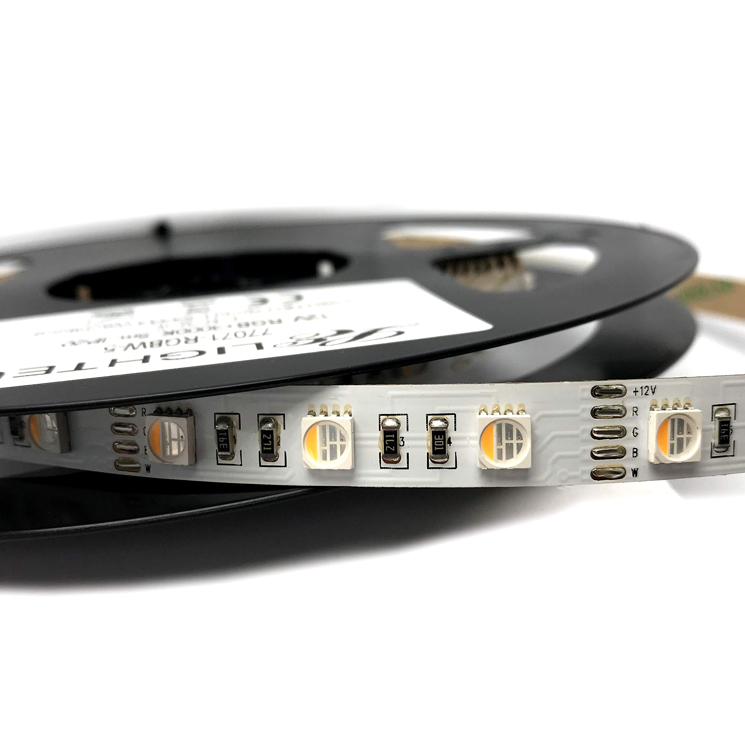 LIGHTEU RGBW RGB + warmweiß 4 in 1 LED Strefen Strip IP20, 12V 60 LED/m, 14.4W/m 12mm PCB, 5 meter
