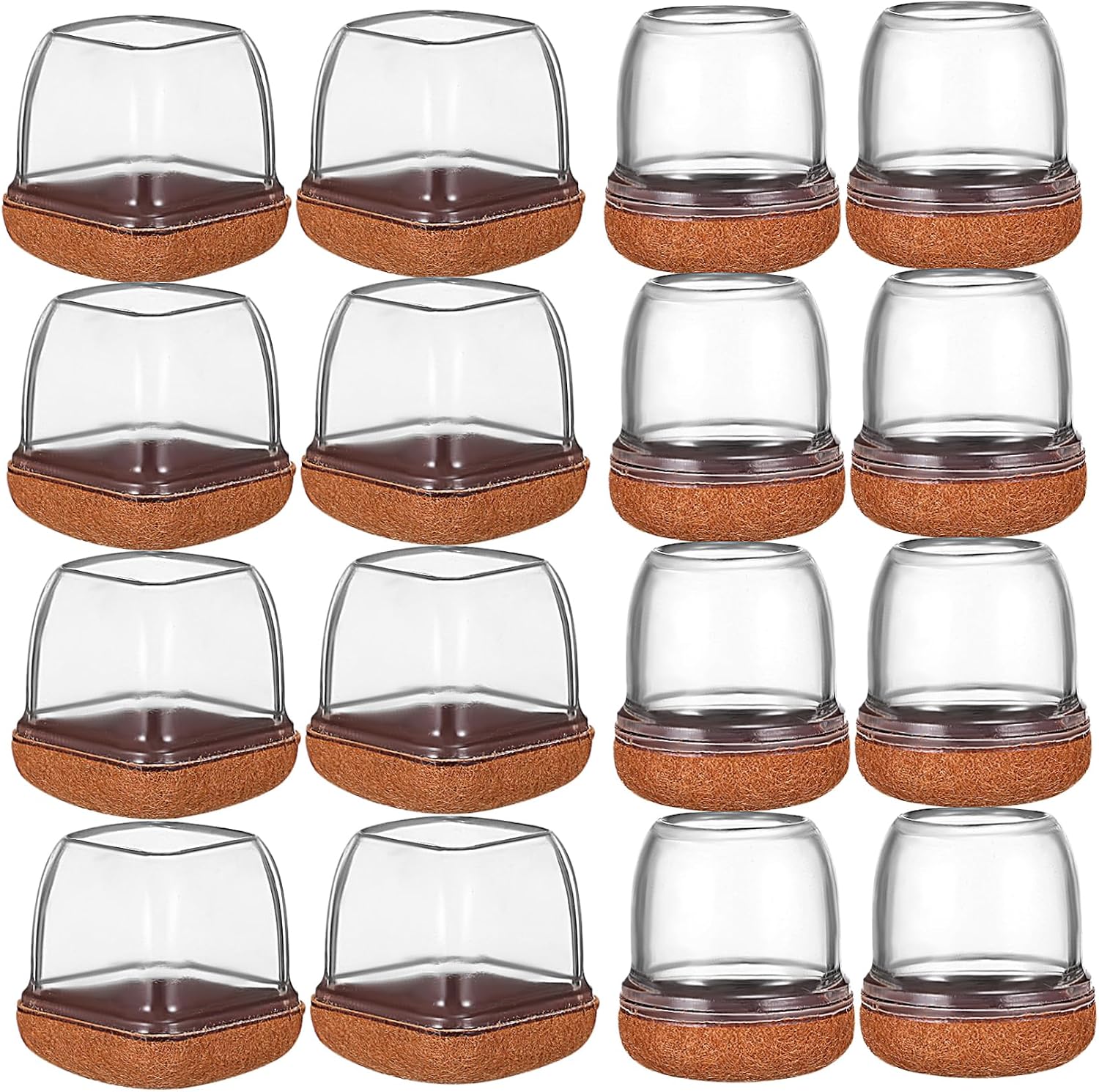 Chair Leg Floor Protectors 16pcs TPE for Furniture Feet