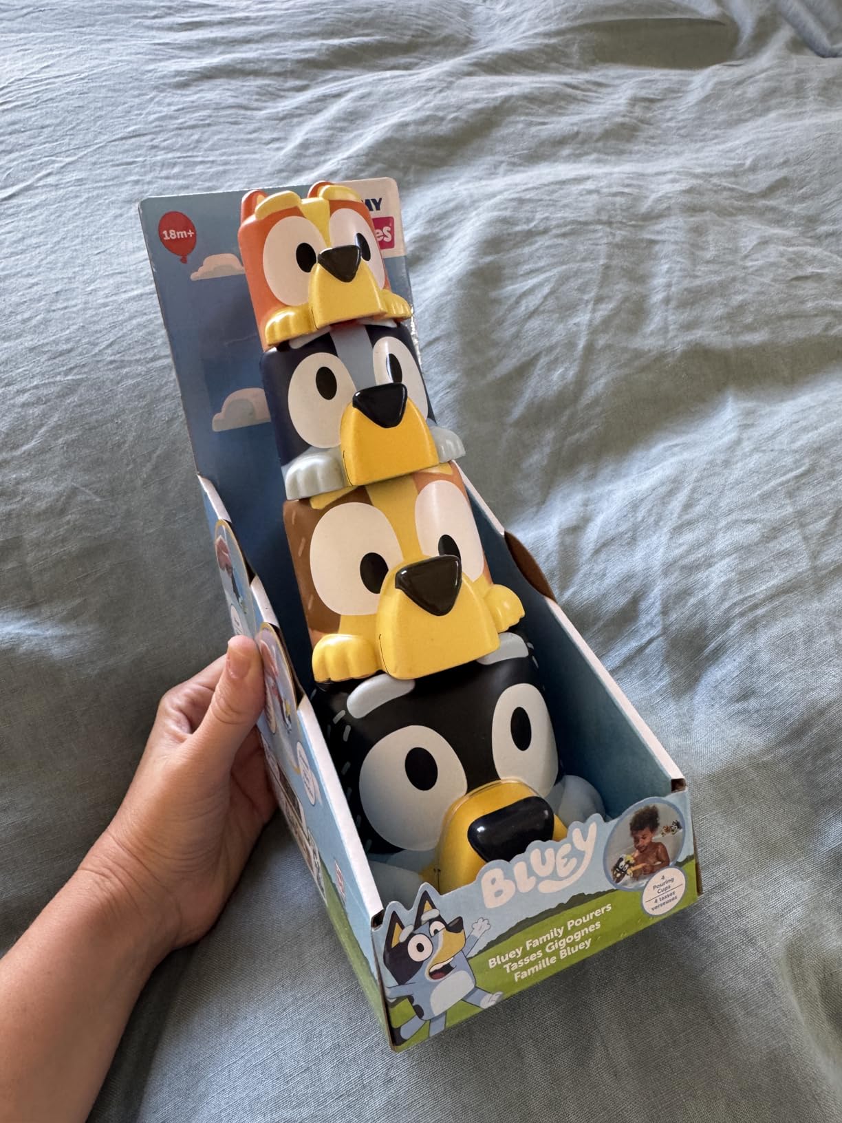 Toomies Bluey Canoe | Bluey And Bingo Toddler Bath Toys In Canoe