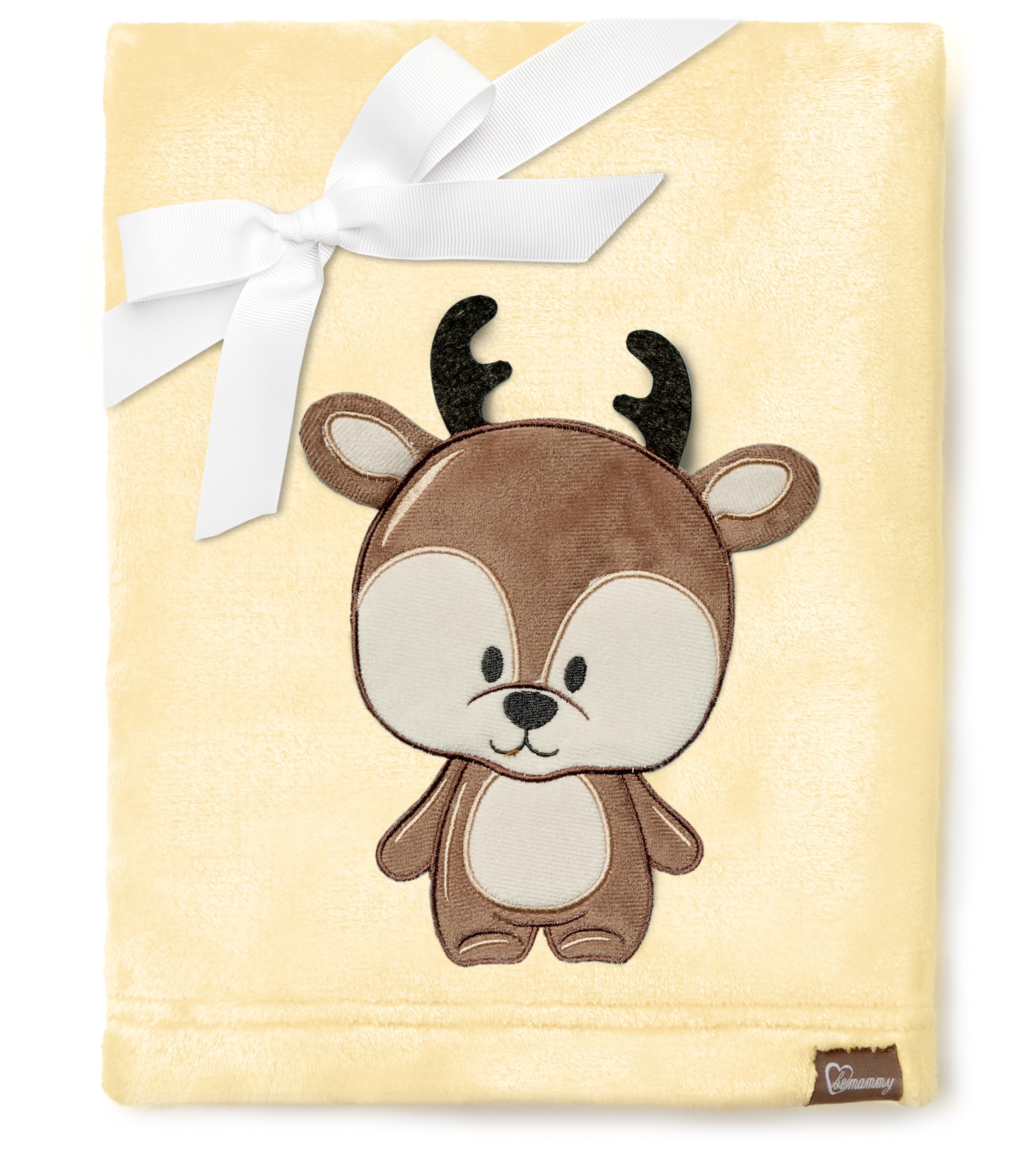 Be Mammy Warm Blanket Child Blanket Winter Gift Baby Blanket Girl Baby Blanket BE20-168 (Yellow - Deer)