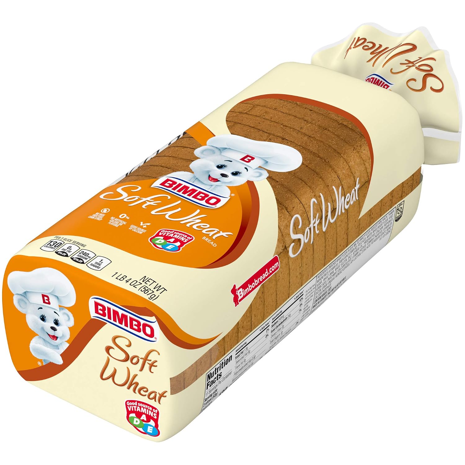 Bimbo Soft Wheat Bread, 20 oz