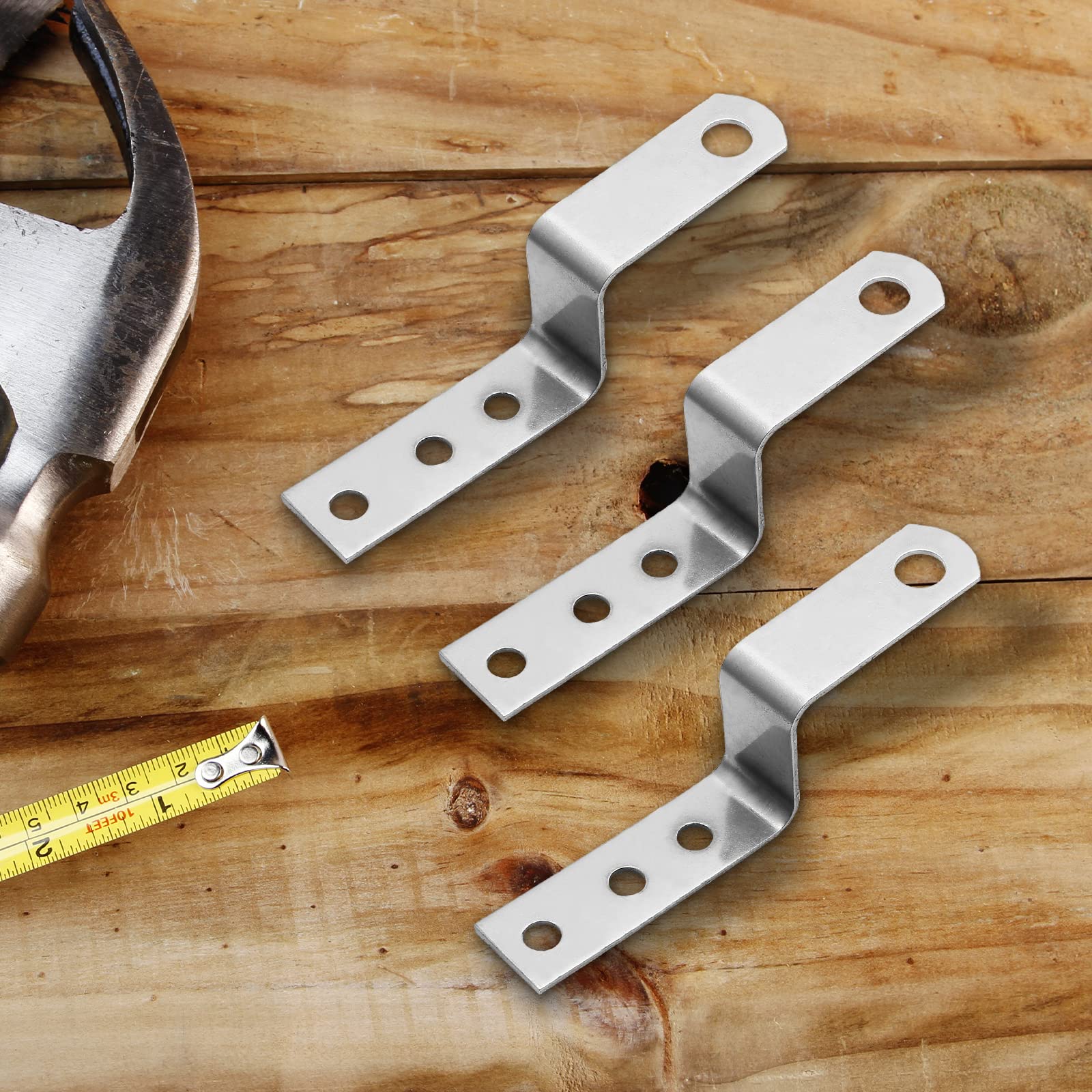 4 Stück Z-Klammern Metall - Eckhalterung Für Möbel & Bilderrahmen