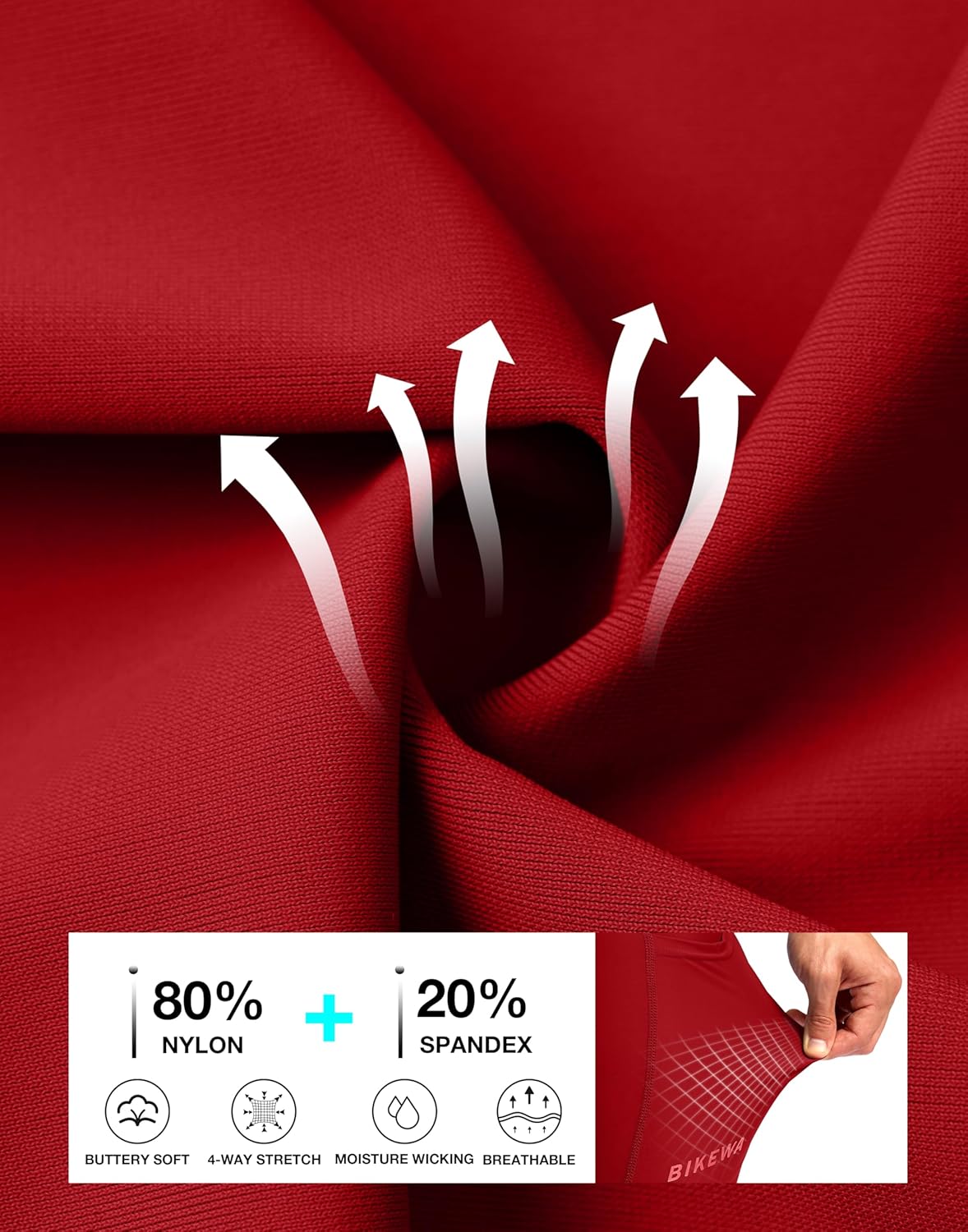 Bikewa Men's Cycling Shorts 7" 4D Padded Bike Shorts for Men Road Biking Bicycle Riding Cycle Biker Phone Pockets - Image 6