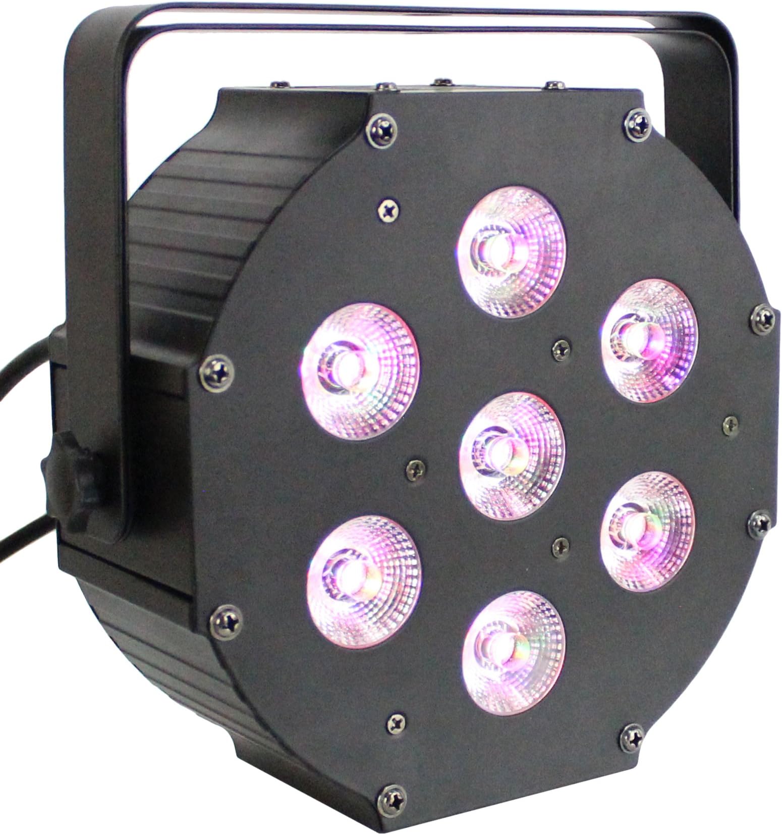 Artic FLATPAR6UV LED DJ Flat Par RGBAW Plus UV 6-in-1 Color Mixing Light