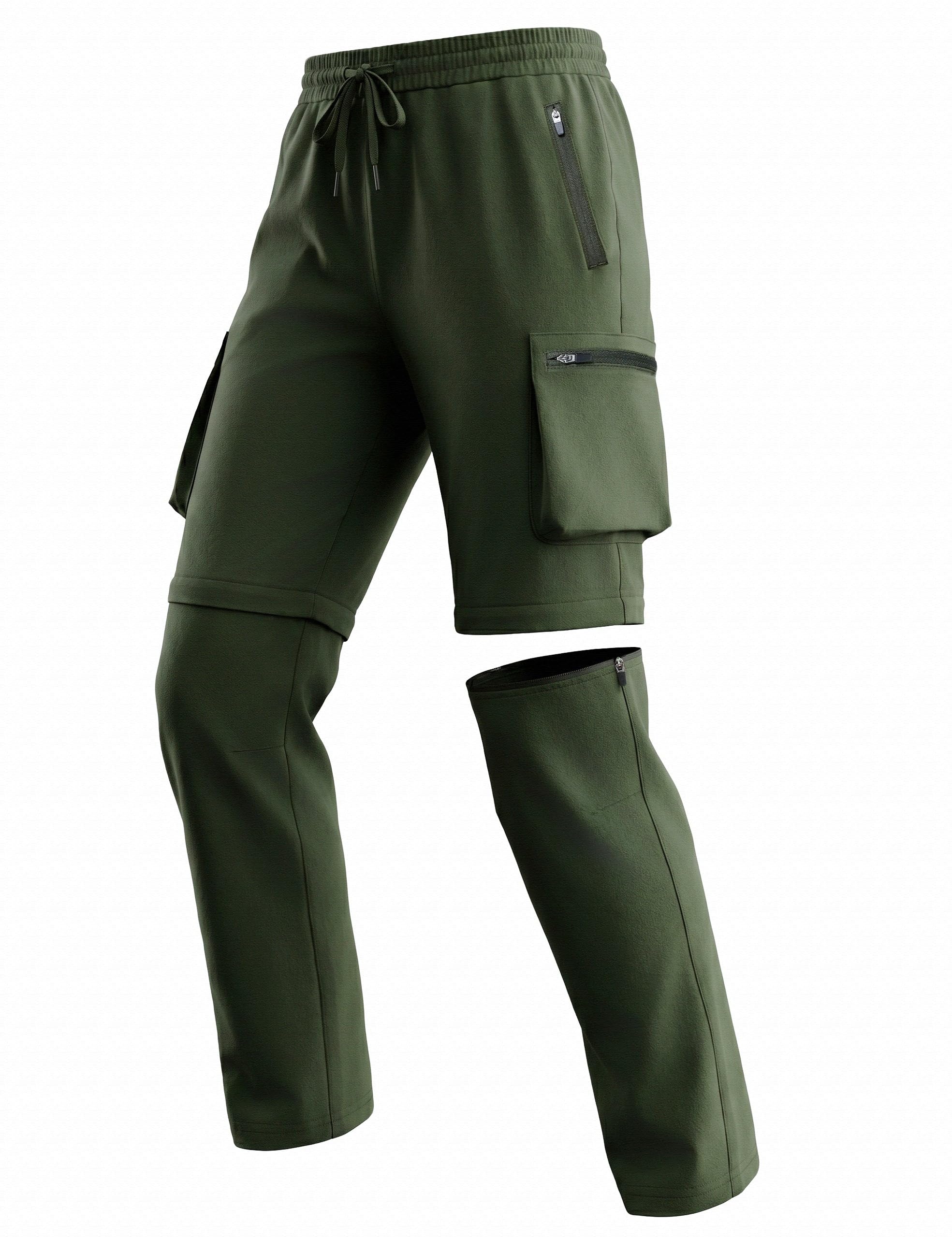 FitsT4 Sports Kinder Wanderhose Jungen Outdoorhose 2-in-1 Zip Off Jogginghose Sommer Trekkinghose Cargohose Leicht Stretch mit Reißverschlusstasche