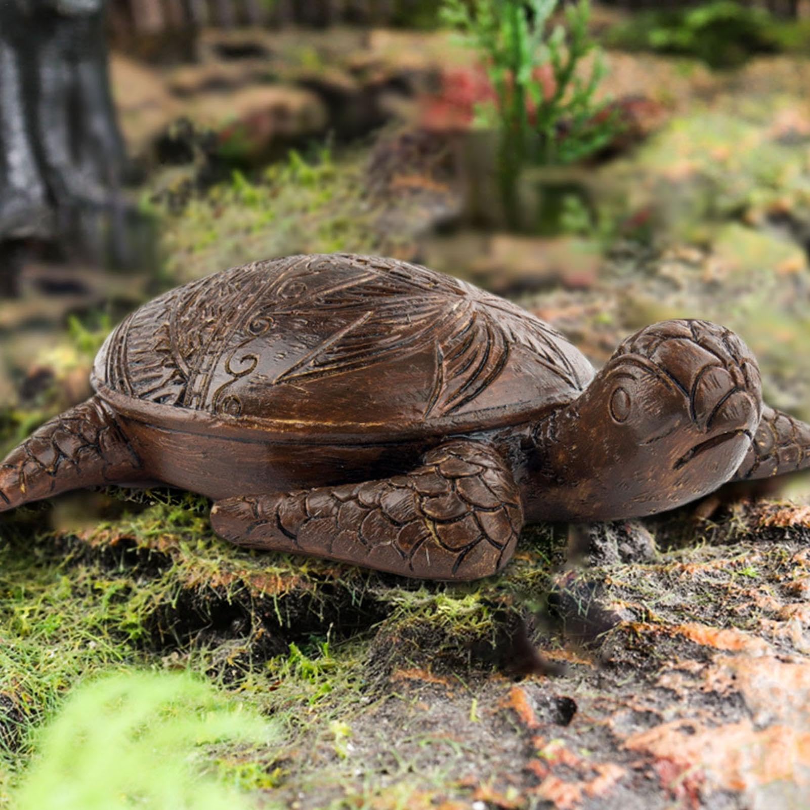 亀の置物 樹脂製